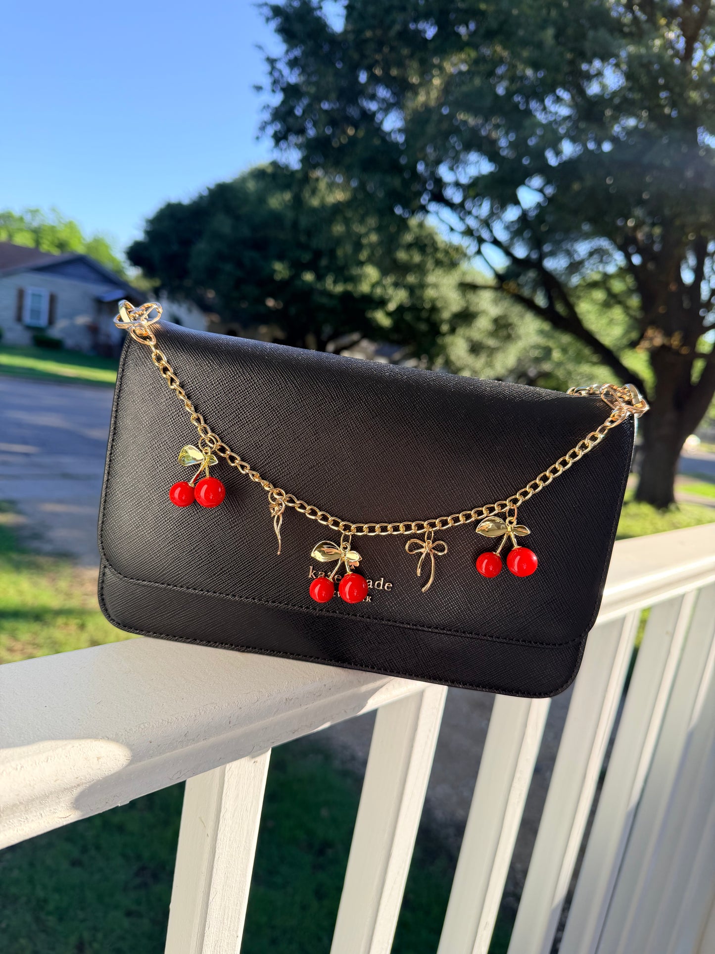 Red Cherry Bag Chain