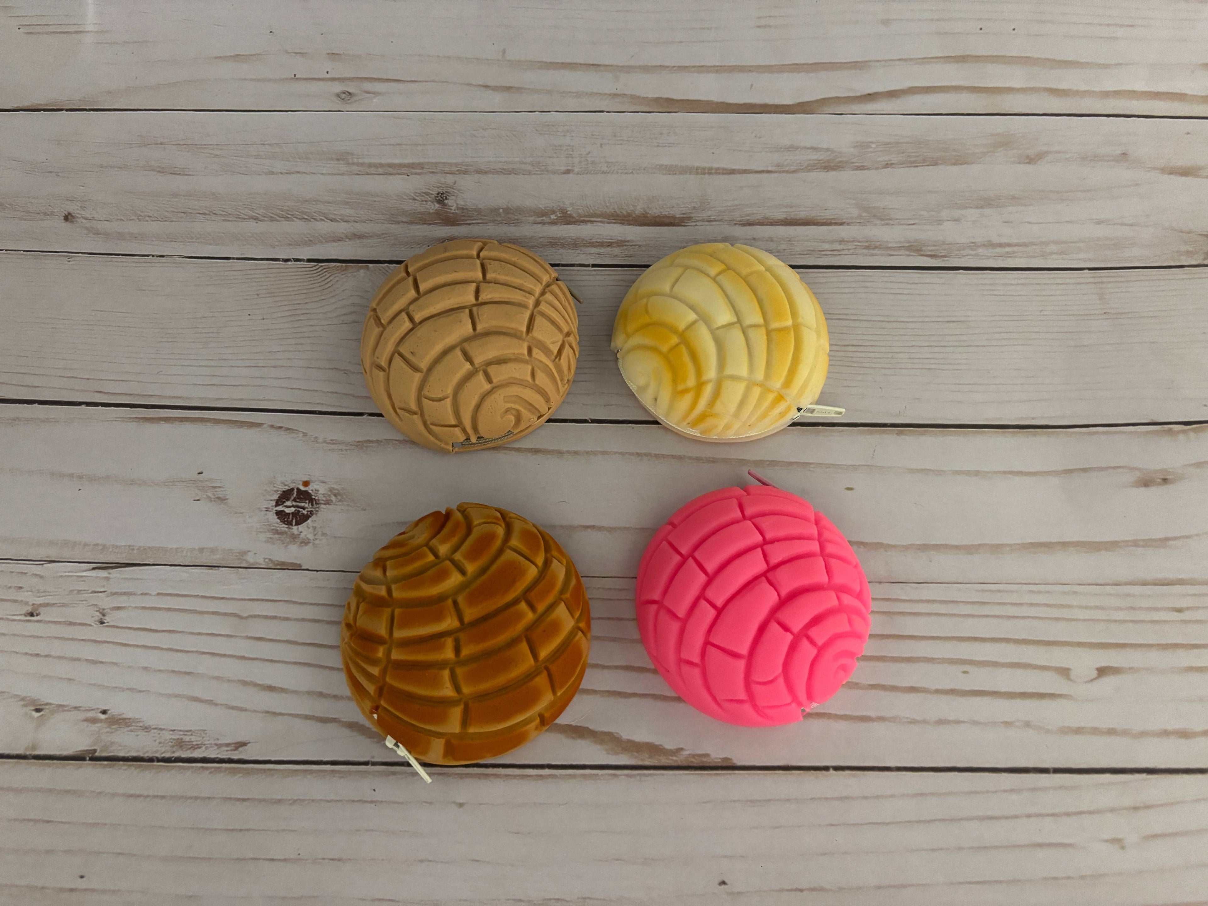 Mexican Bread Concha Coin Purse